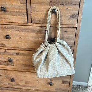 Michael kors cavas rope handle purse